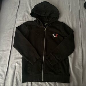 True Religion Kids Black Zip-Up Hoodie